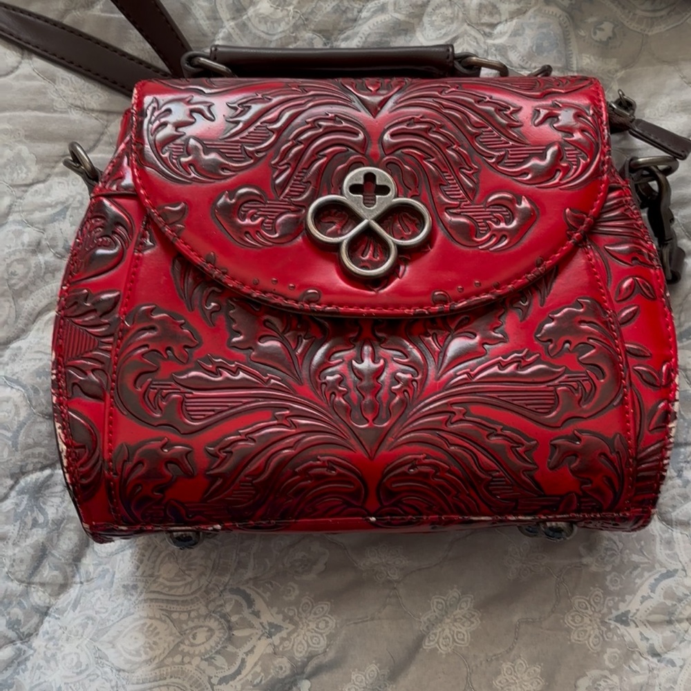 Red purse Handmade in Mexico